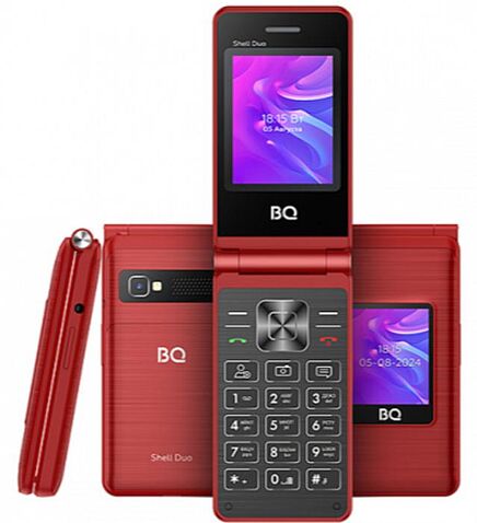 Кнопочный телефон BQ BQ-2412 Shell Duo (красный)