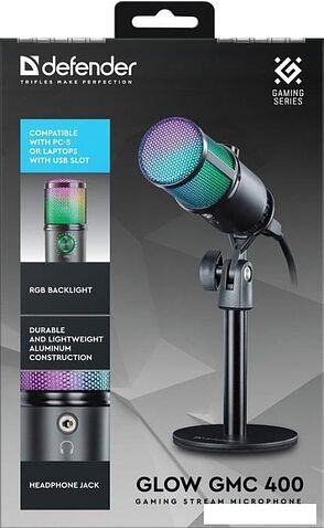 Проводной микрофон Defender Glow GMC 400