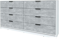 Комод Интерлиния Концепт КТ-К197 (бетон/белый платинум)