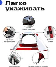 Треккинговая палатка RoadLike Pro Double Light (белый)
