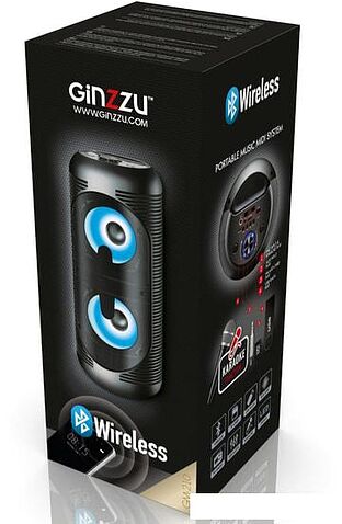 Колонка для вечеринок Ginzzu GM-210