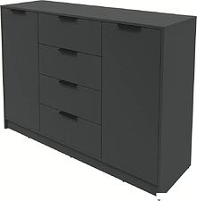 Тумба Интерлиния Концепт КТ-Т140 (антрацит/антрацит)