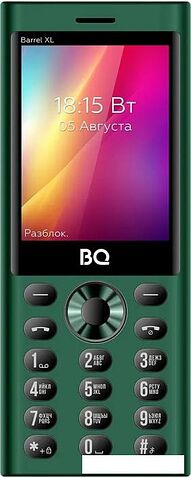 Кнопочный телефон BQ BQ-2832 Barrel XL (зеленый)