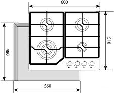 Варочная панель LEX GVG 6040-1 IV Light