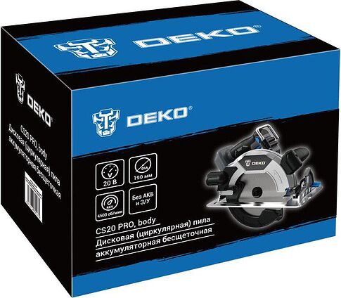 Дисковая (циркулярная) пила Deko CS20 PRO 084-1156 084-1156 (без АКБ)