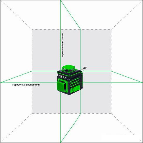 Лазерный нивелир ADA Instruments CUBE 2-360 Green ULTIMATE EDITION [A00471]