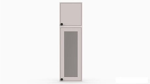 Готовая кухня Интермебель Лион-2 В-1 1.6м (красная глазурь софт/графит софт/мрамор лацио белый)