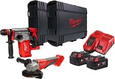 Milwaukee M18 BLPP2G-502X 4933498575 (перфоратор, болгарка, 2 АКБ, кейс)