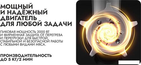 Мясорубка Garlyn MG-1500