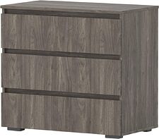 Комод Кортекс-мебель Бари 80 3ш (орех элия/орех элия/орех элия)