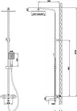 Душевая система  Esko Singapore Black STT5054 B Душевая система  Esko Singapore Black STT5054 B