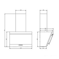 Кухонная вытяжка Elikor Коралл 50П-430-К3Д (белый)
