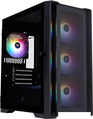 Корпус 1stPlayer TRILOBITE T4 MESH FRGB (черный)