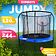 Батут Sundays JumpX 8FT (синий, с сеткой, с лестницей)