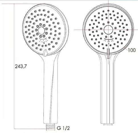 Душевая лейка Esko SPL953Satin