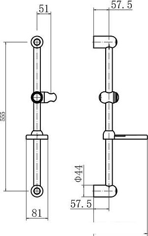 Душевая штанга Fashun A8001