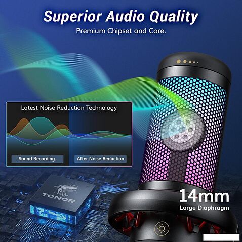 Проводной микрофон Tonor TC310 (черный)