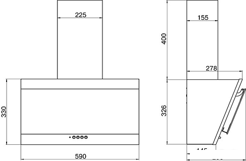 Кухонная вытяжка Elikor Титан 60П-430-К3Д (белый/белый)