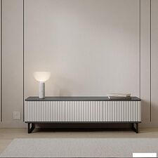 Тумба Shtabe Royal 5031 эко (белый/металл бруклин/черный)