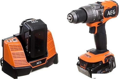Ударная дрель-шуруповерт AEG Powertools BSB 18C3BL-502C 4935478939 (с 2-мя АКБ 5 Ач, кейс)