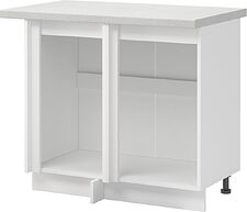 Шкаф напольный Mio Tesoro Пасадена ШНУ 1000-М (белый/белый бриллиант) Шкаф напольный Mio Tesoro Пасадена ШНУ 1000-М (белый/белый бриллиант)