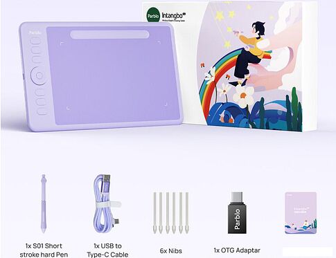 Графический планшет Parblo Intangbo SW (черный)