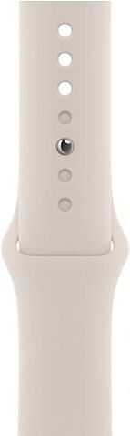 Умные часы Apple Watch Series 8 45 мм (алюминиевый корпус, звездный свет/звездный свет, спортивный силиконовый ремешок M/L)