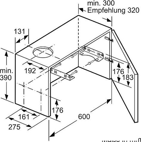 Кухонная вытяжка Bosch Serie 4 DFL064A52