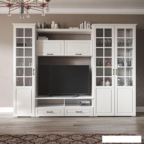 Тумба Империал Лацио ТВ (белое дерево)