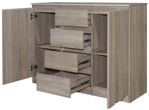 Тумба Евва Турин ТР-2D4S/S (дуб сонома)