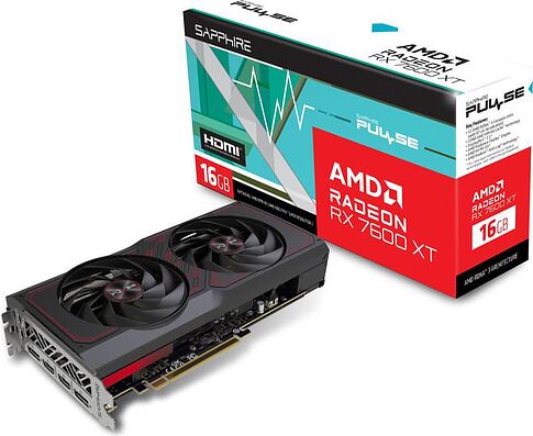 Видеокарта Sapphire Pulse Radeon RX 7600 XT 16GB 11339-04-20G
