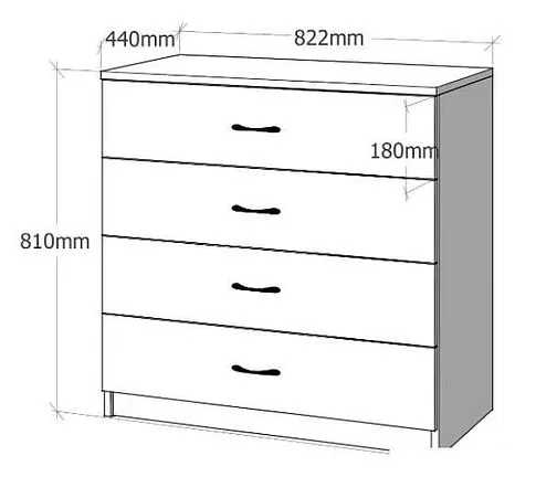 Комод Домус KM002 41.002.01.01 dms-km002