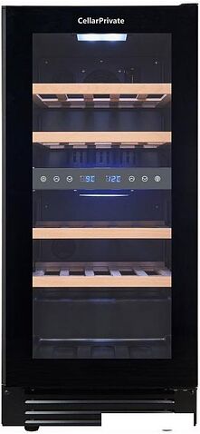 Винный шкаф Cellar Private CP027-2TBH со скрытой ручкой