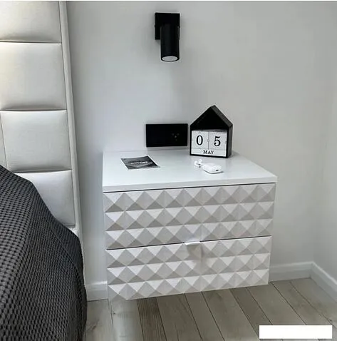 Тумба Shtabe Simple 7002 эко (травертин/белый)