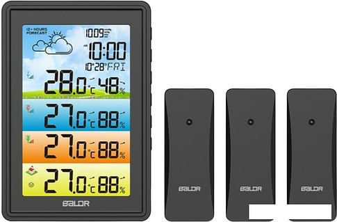 Метеостанция Baldr B0360WST4H4PR-black