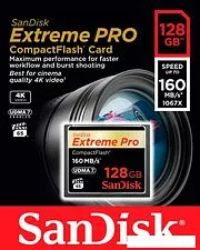 Карта памяти SanDisk Extreme Pro CompactFlash 128GB [SDCFXPS-128G-X46]