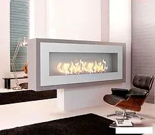 Биокамин ZeFire Elliot 1800 (белый со стемалитом) Биокамин ZeFire Elliot 1800 (белый со стемалитом)