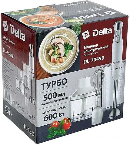 Погружной блендер Delta DL-7049B (белый)