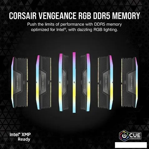 Оперативная память Corsair Vengeance RGB 2x16ГБ DDR5 6400 МГц CMH32GX5M2B6400C36