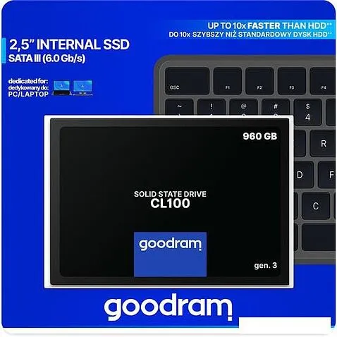 SSD GOODRAM CL100 Gen. 3 960GB SSDPR-CL100-960-G3
