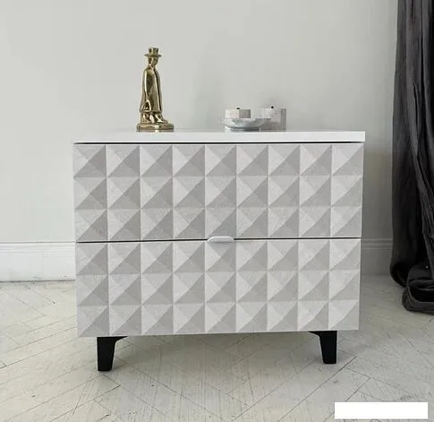 Консольный стол Shtabe Simple 7003 эко (травертин/белый/черный)