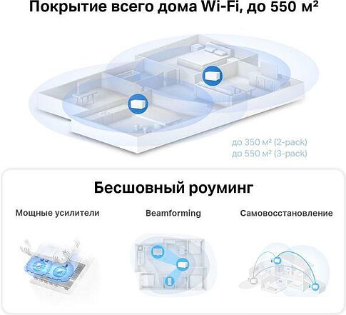 Wi-Fi система Mercusys Halo H70X (3 шт)
