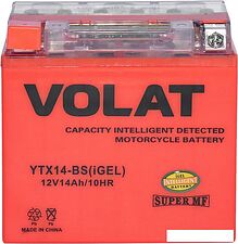 Мотоциклетный аккумулятор VOLAT YTX14-BS(iGEL) (14 А·ч)