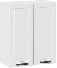 Шкаф навесной Трия Лорас 1В6 (белый/холст белый)