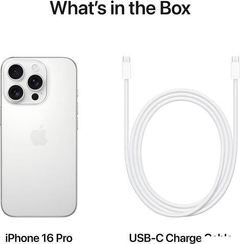 Смартфон Apple iPhone 16 Pro Dual eSim 128GB (белый титан)