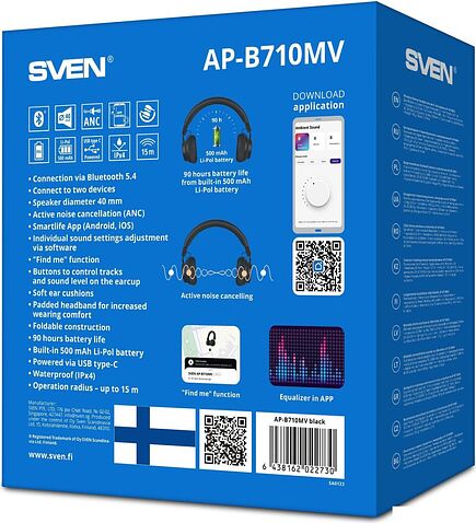 Наушники SVEN AP-B710MV (черный)
