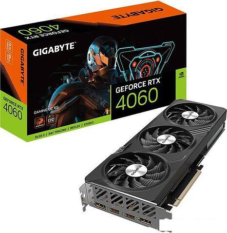 Видеокарта Gigabyte GeForce RTX 4060 Gaming OC 8G GV-N4060GAMING OC-8GD
