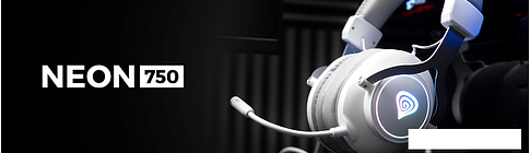 Наушники Genesis Neon 750 RGB (белый)