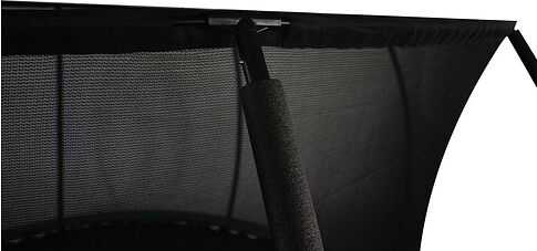Батут GoUP Luxury 12FT (с сеткой и лестницей, темно-зеленый)