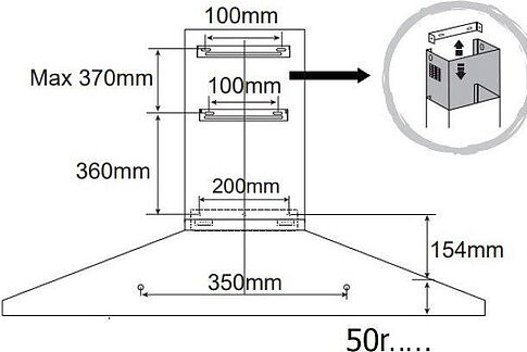 Кухонная вытяжка Evelux Favorite 60 W